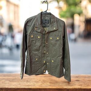 J Crew women's jacket, size S, olive color, without hood